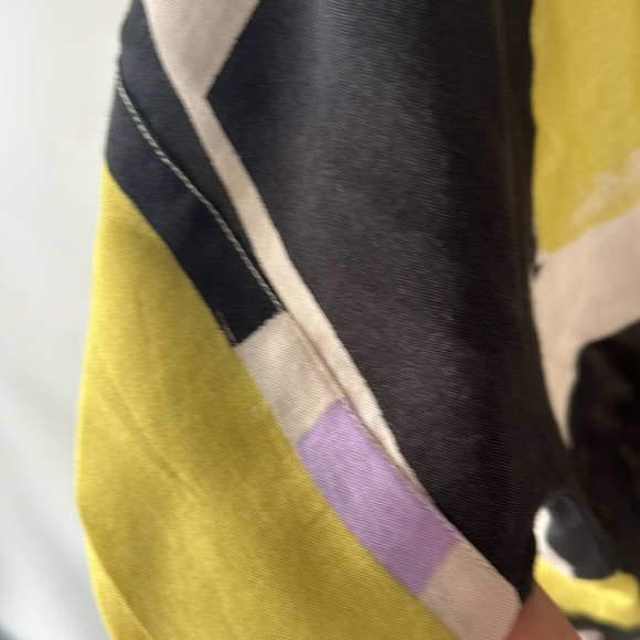 Masai Copenhagen Nordstrom Irekana Abstract Print Drawstring Waist Blouse s - Picture 8 of 9